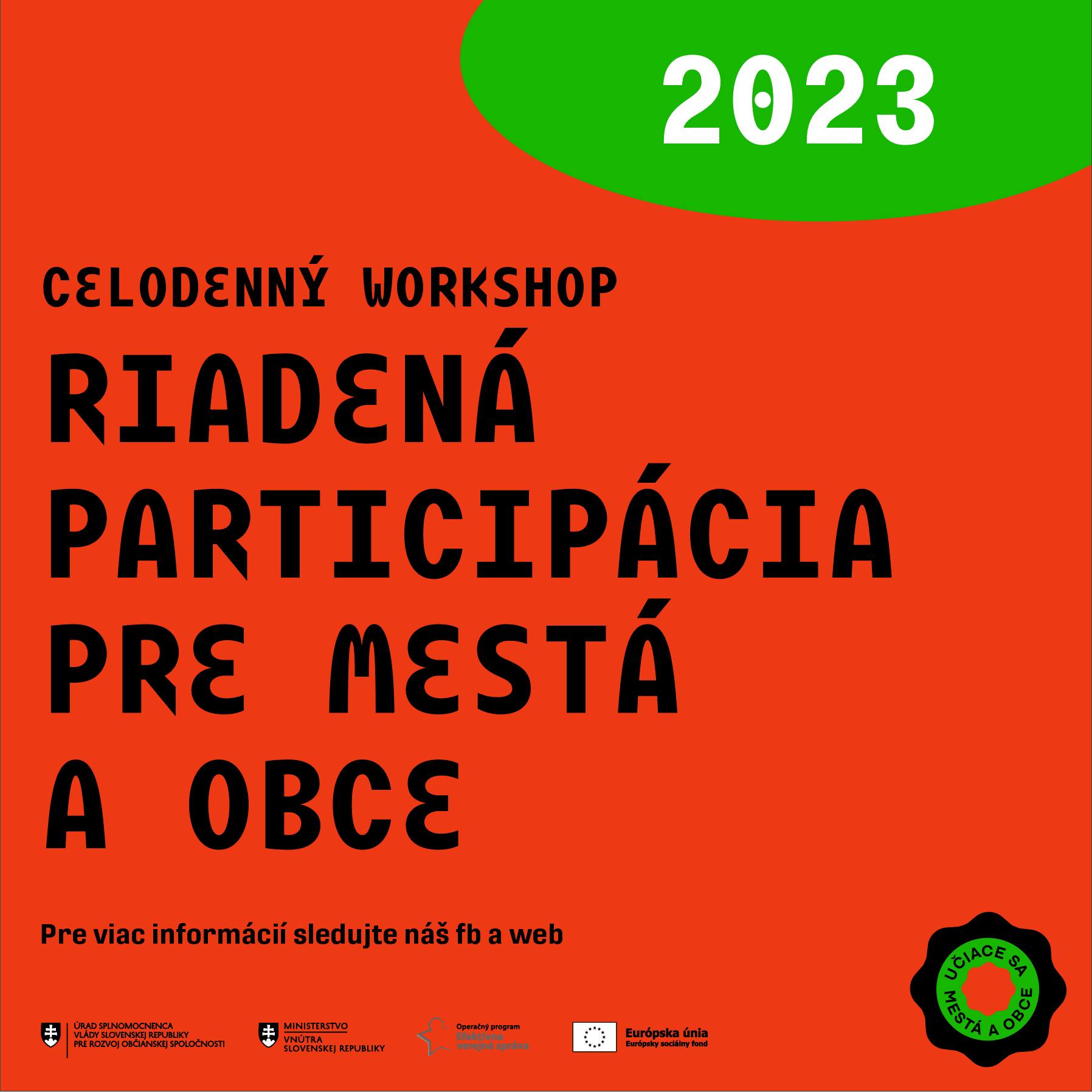 Riadená participácia pre mestá a obce 2023